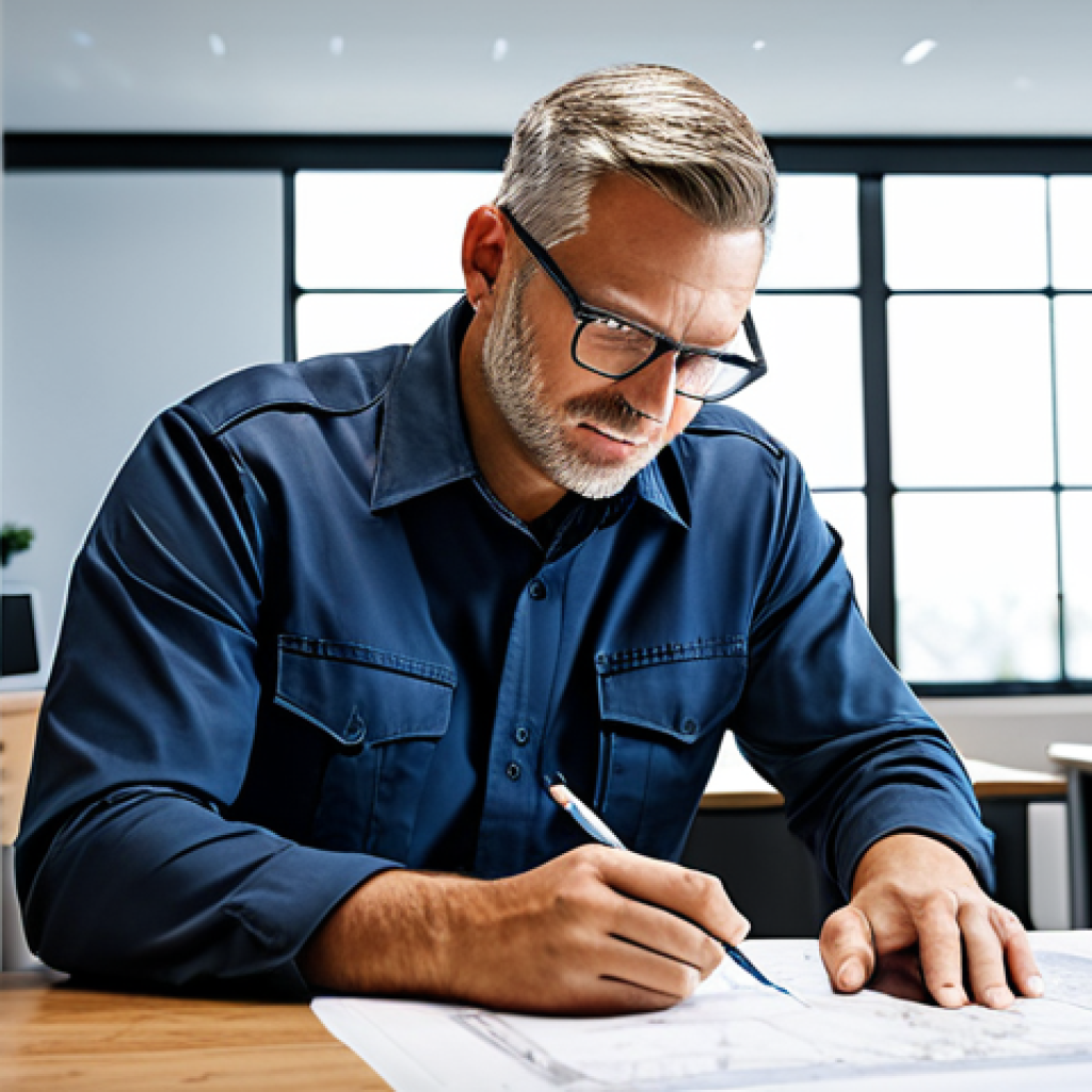 **

"A professional fire safety engineer, fully clothed in appropriate work attire, reviewing blueprints at a well-lit desk in a modern office. Safe for work, appropriate content, perfect anatomy, natural proportions, professional environment, modest clothing, high quality rendering, family-friendly."

**