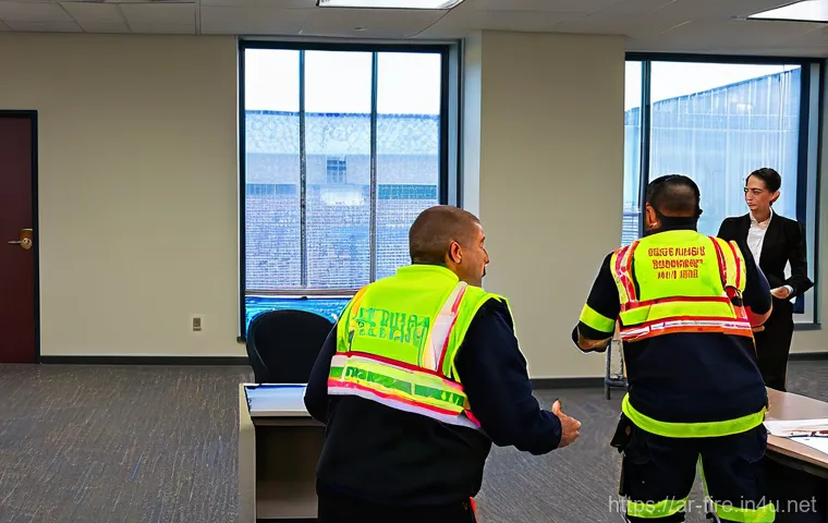 화재안전관리자 교육 과정 및 일정 안내 - **Image Prompt 1: The Vigilant Fire Safety Expert**
    "A highly competent and dedicated fire safet...