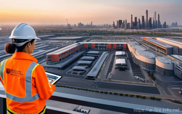 화재안전관리기술자의 경력 개발 로드맵 - A diverse group of fire safety professionals, including men and women, of various ethnicities, all w...