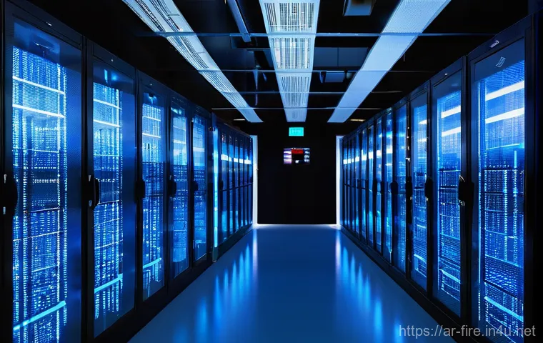 화재안전관리 실무와 관련된 최신 법령 요약 - **Prompt 1: Smart Fire Prevention in a Modern Data Center**
    "A wide-angle shot of a pristine, hi...