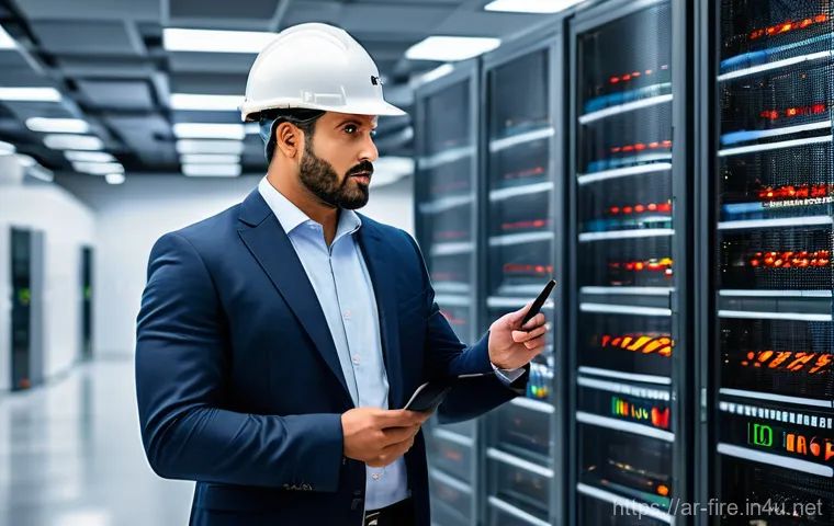 화재안전관리 기술자의 자격증 취득 후 경력 개발 - **Prompt 1: Fire Safety Consultant in a Modern Environment**
    "A professional, poised Arab man in...