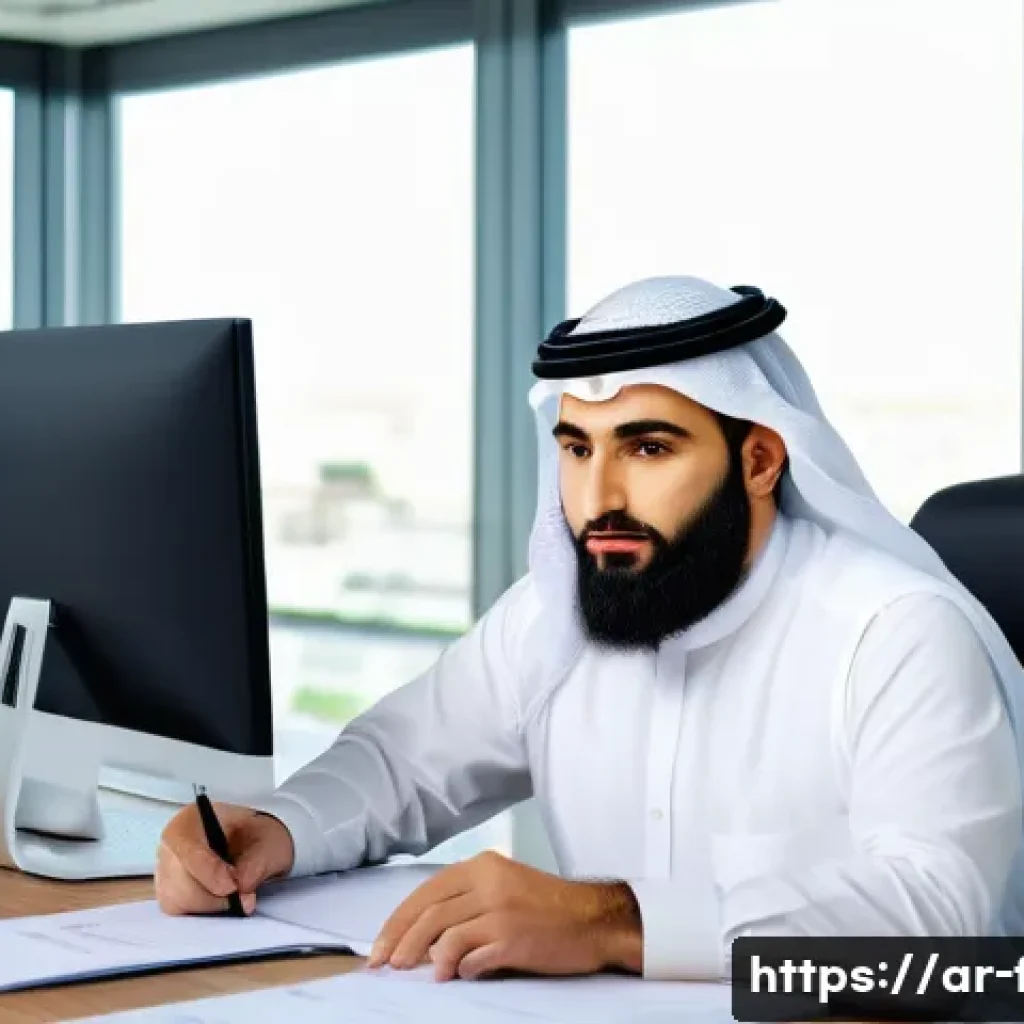 화재안전관리 기술자와 소방안전관리자의 차이 - A professional Arab fire safety engineer in a modern office environment, deeply focused on designing...